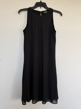 Ralph Lauren Black Sleeveless Midi Dress